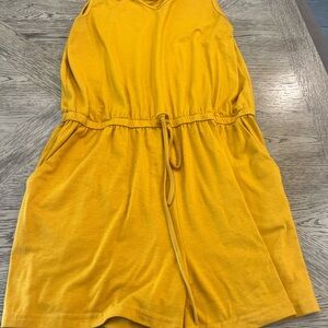 Yellow Sleeveless Romper
